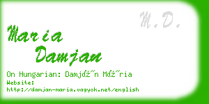 maria damjan business card